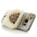 Samsung Galaxy S7 - Luxury Handmade Bling Bling 3D Rhinestone Crystal Protective Hard Clear Phone Cover Case - Furry Leopard